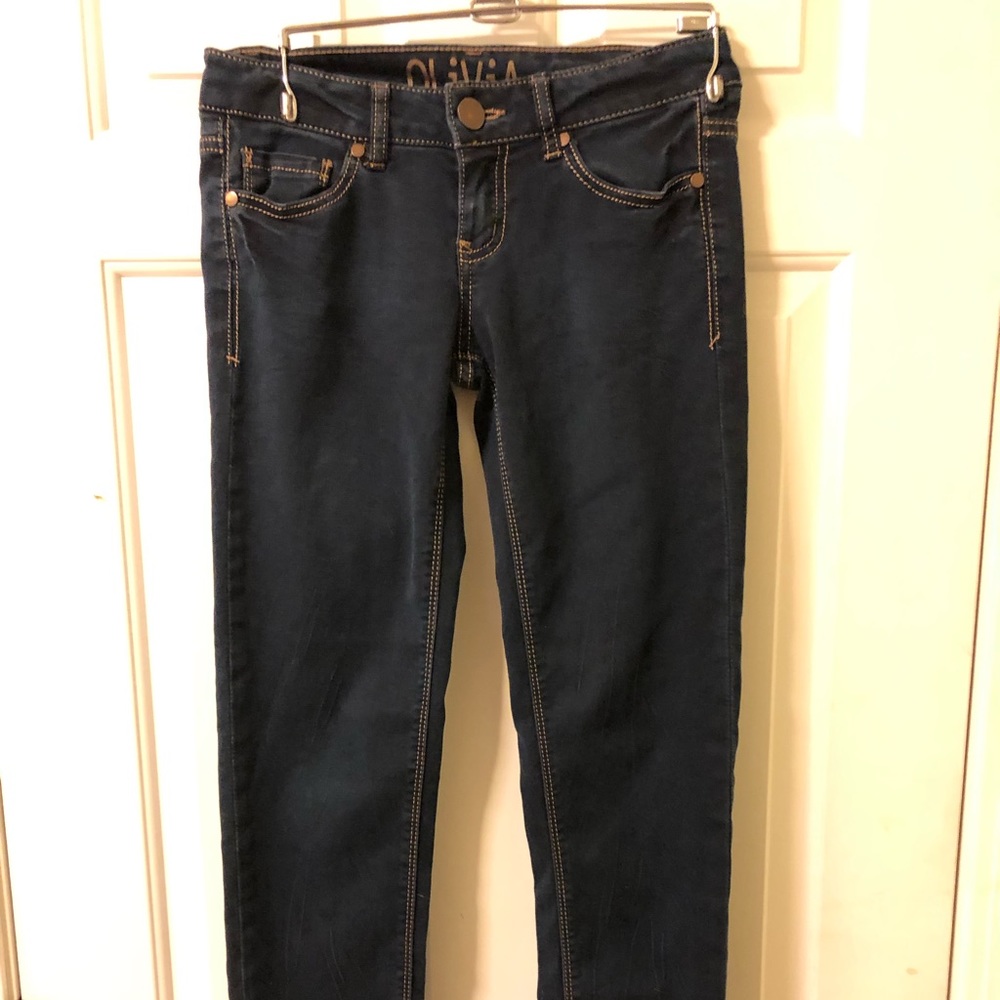 Delia’s jr’s “Olivia,” dark denim jeans EUC, sz. 3